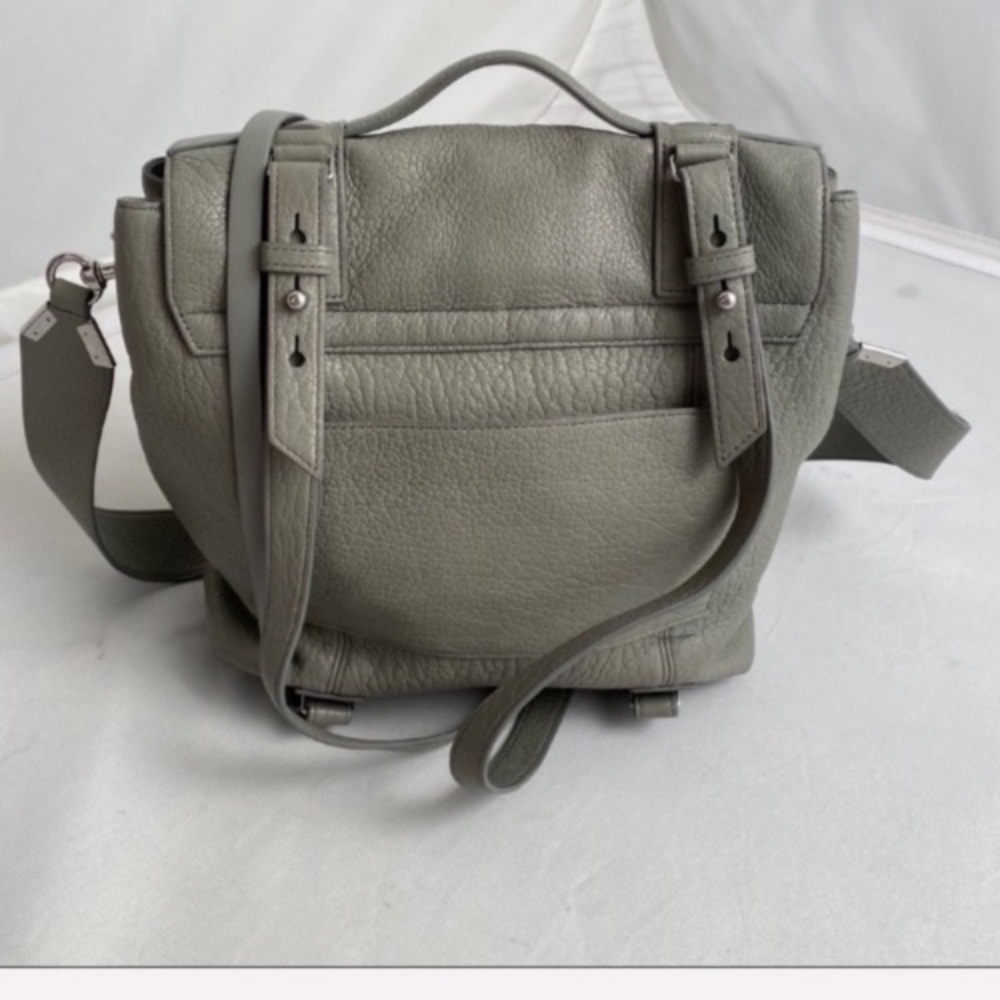 All Saints Vincent blue-gray leather backpack - Picture 7 of 16